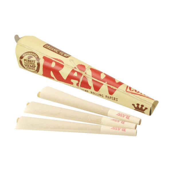 RAW® – Organic Hemp Pre-Rolled Cone King Size (3ct) Per Pack