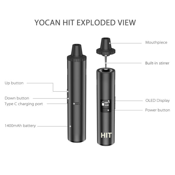Yocan – Hit 1400mAh Dry Herb Vaporizer Kit