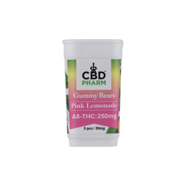 CBD Pharm Delta 8 Gummy Bears- Pink Lemonade