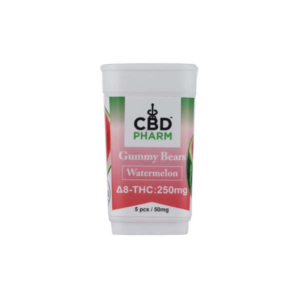 CBD Pharm Delta 8 Gummy Bears- Watermelon